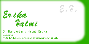 erika halmi business card